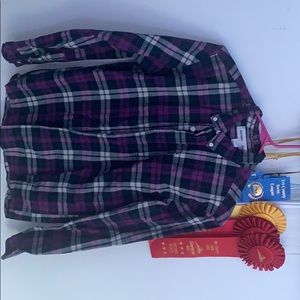 I am selling an old plaid button up